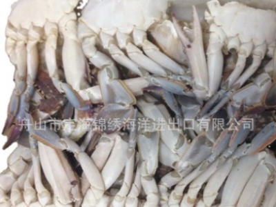 厂家批发可出口 6000克一盒 舟山东海海捕三疣梭子蟹切蟹图5